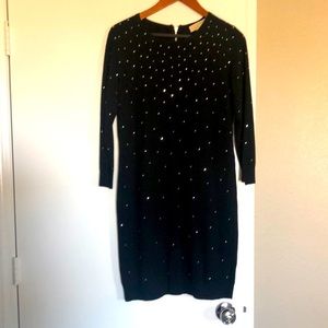 Michael Kors Long sleeves Dress. Size P/M. Studded knee length.